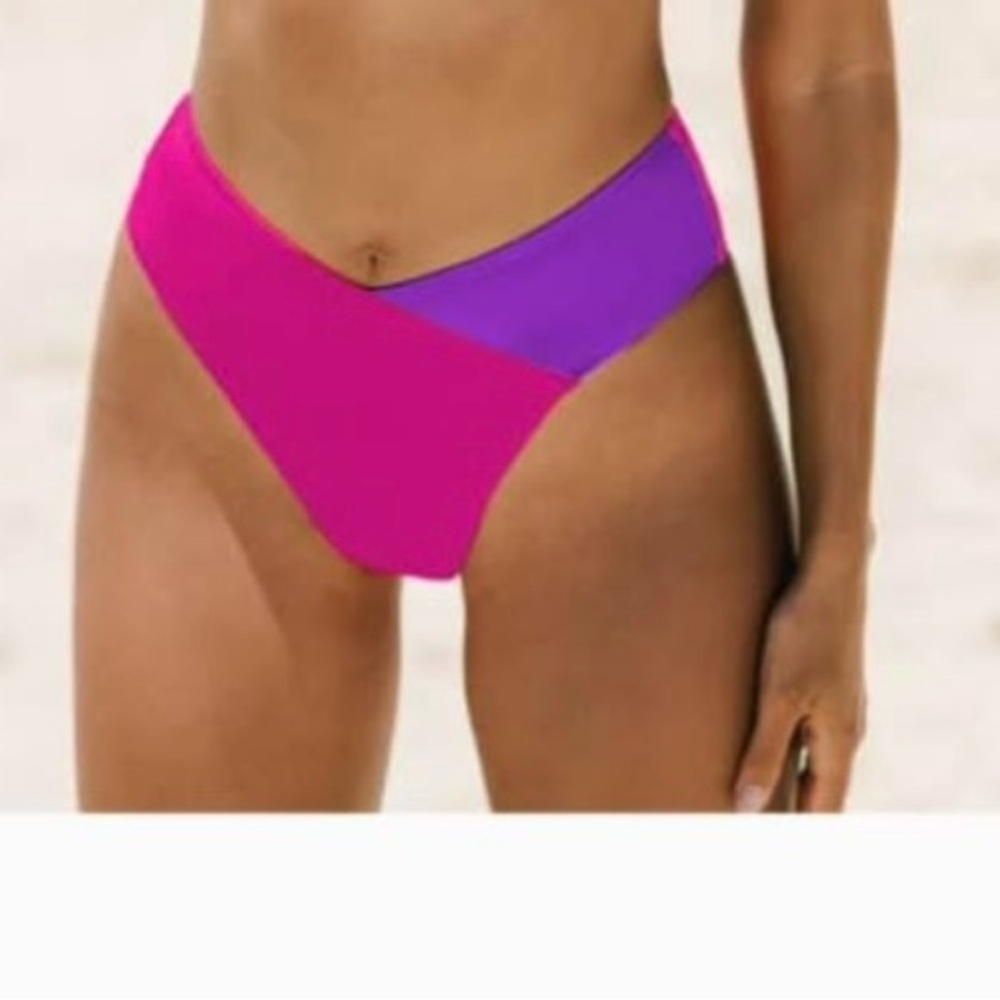 NWT: Cupshe Pink and Purple Bikini Bottom